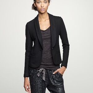 J. Crew Wool Tuxedo Jacket Short Blazer